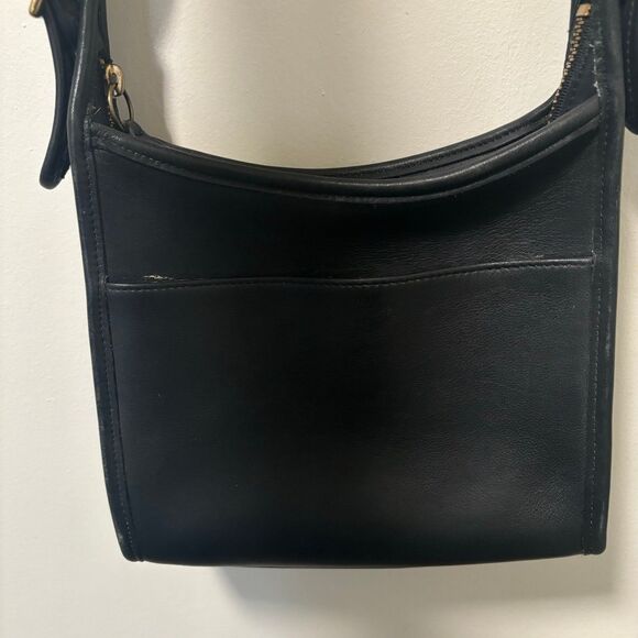 Vintage 90s Coach Black Legacy Small Zip Shoulder Bag #9997 - Picture 3 of 10